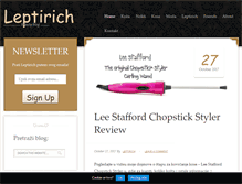 Tablet Screenshot of leptirich.com